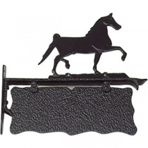Naambord paard aluminium - 45 cm